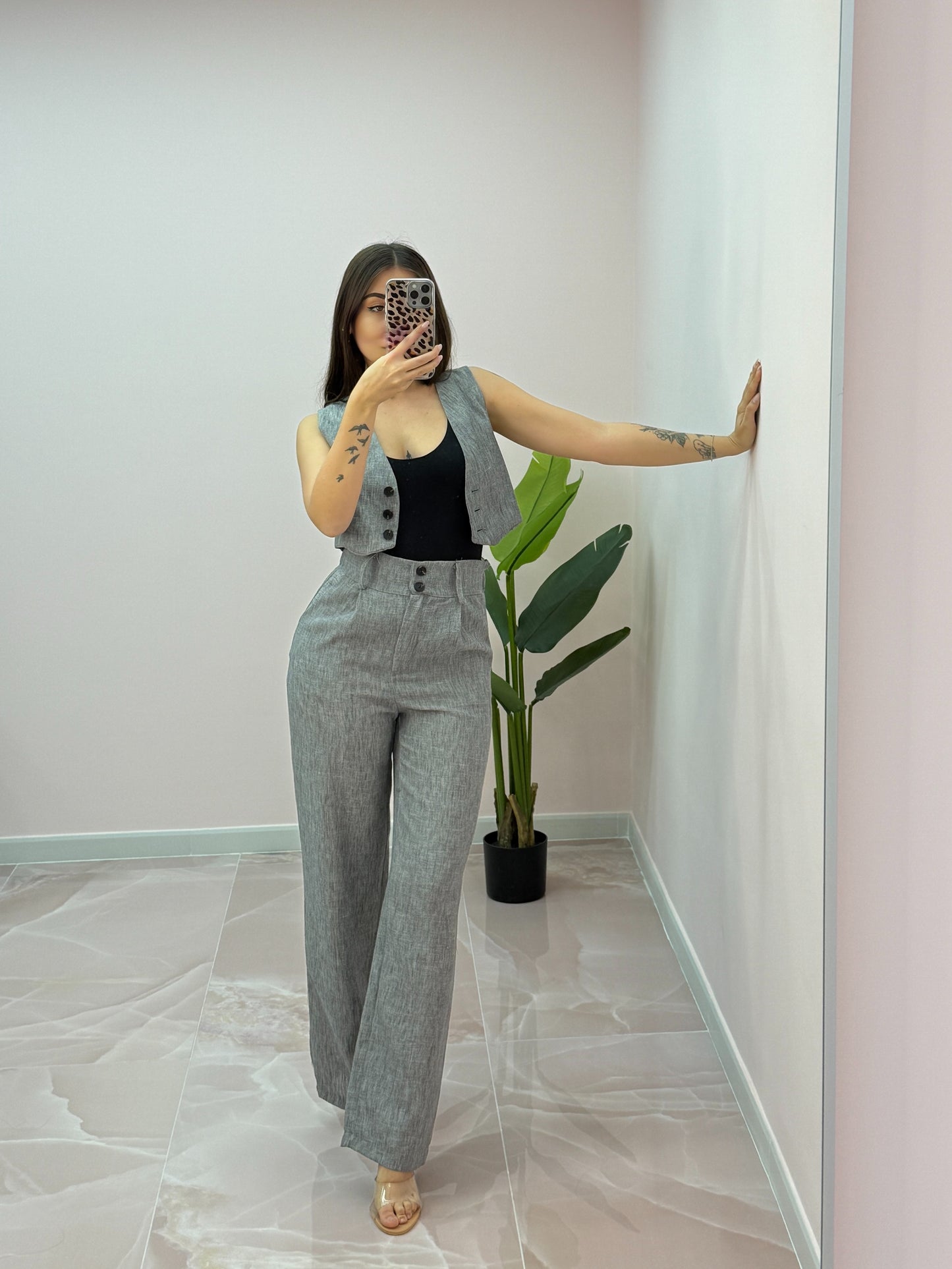 COORDINATO OFFICE GRIGIO