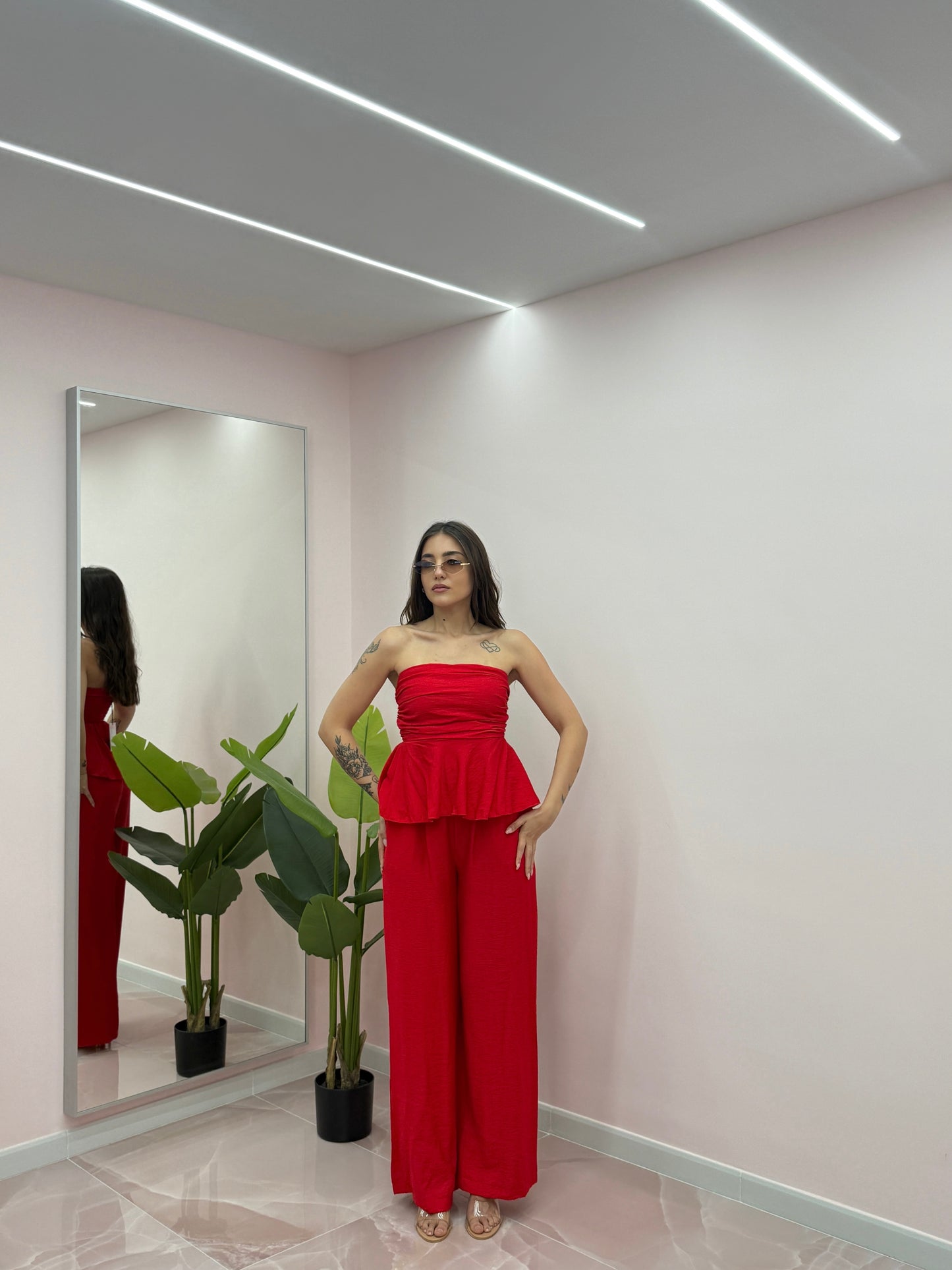 COORDINATO ESMERALDA ROSSO