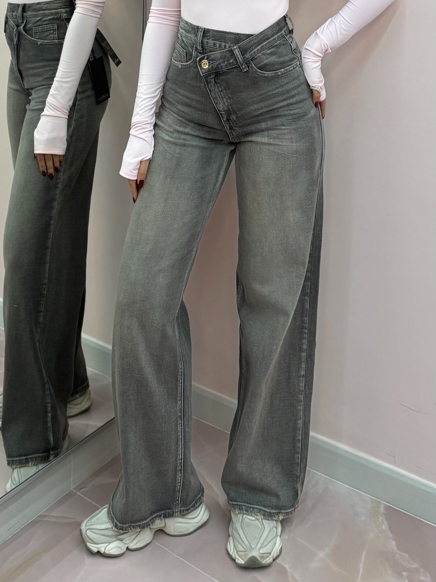 DENIM DARK ASIMMETRICO