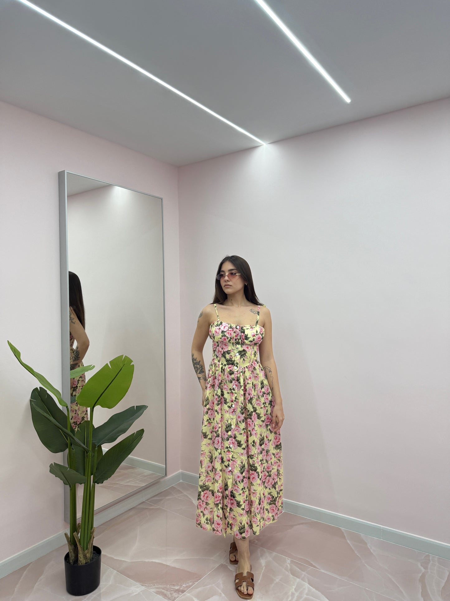 DRESS ISADORA ROSE GIALLO