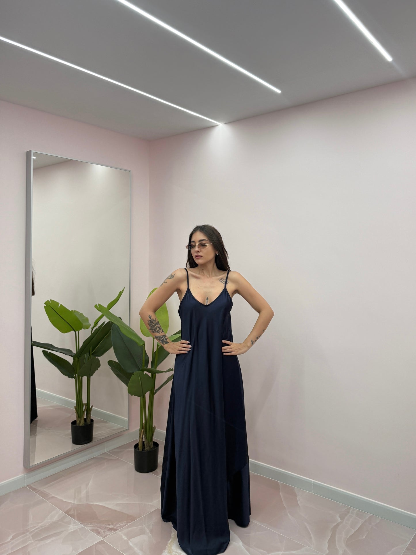 LONG DRESS SATIN