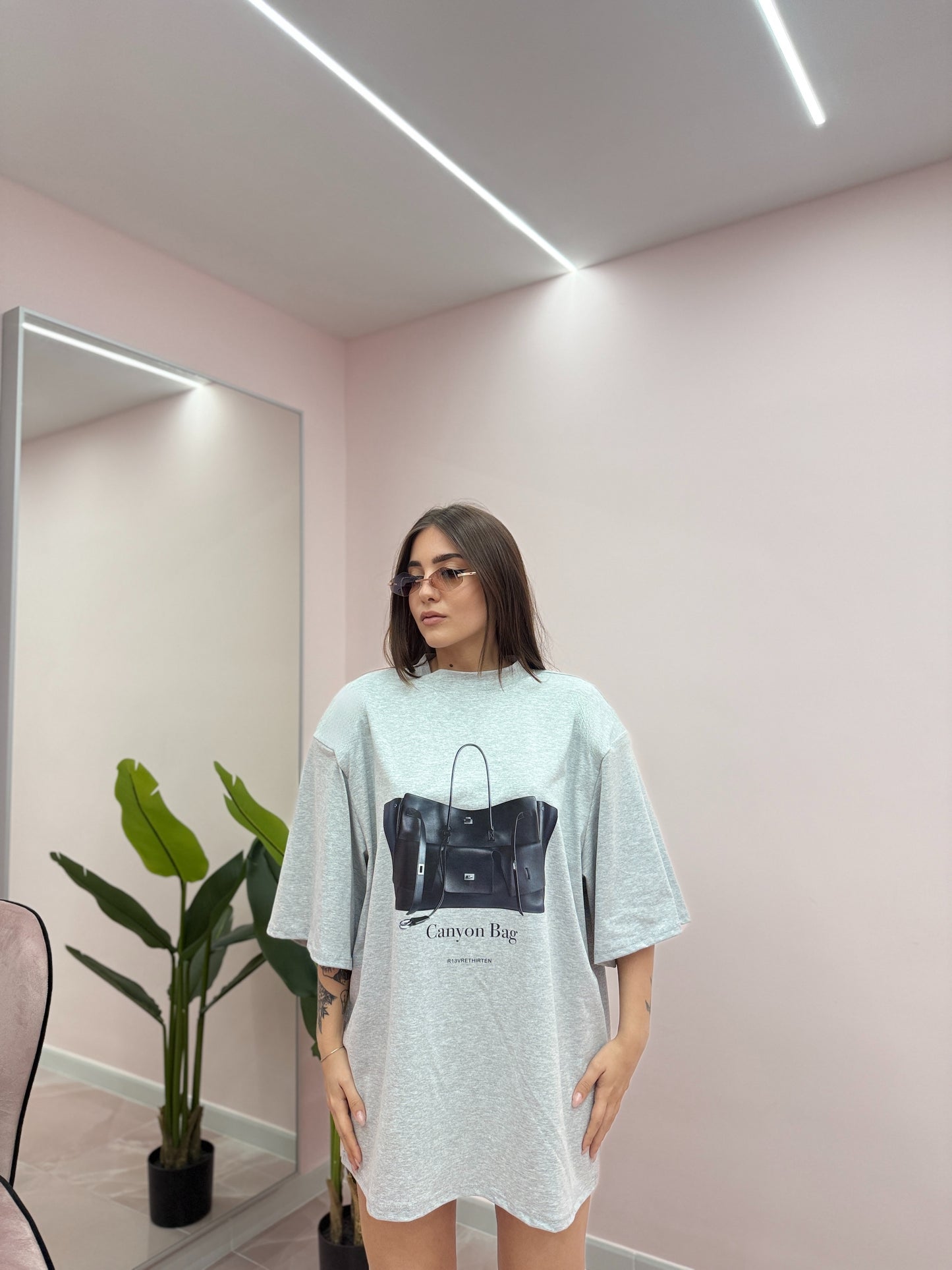 MAXI SHIRT BAG GRIGIO