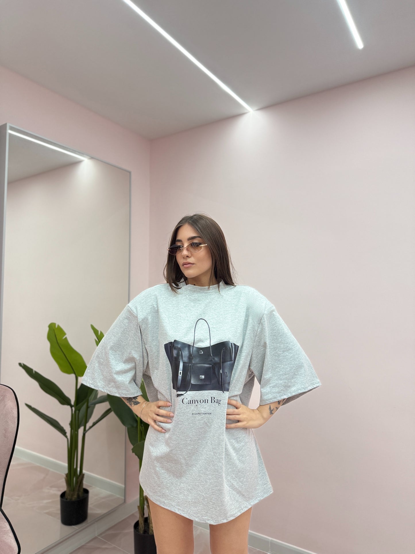 MAXI SHIRT BAG GRIGIO
