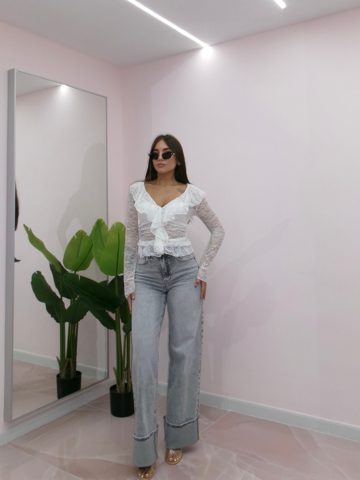 DENIM ICE CON PIEGONI