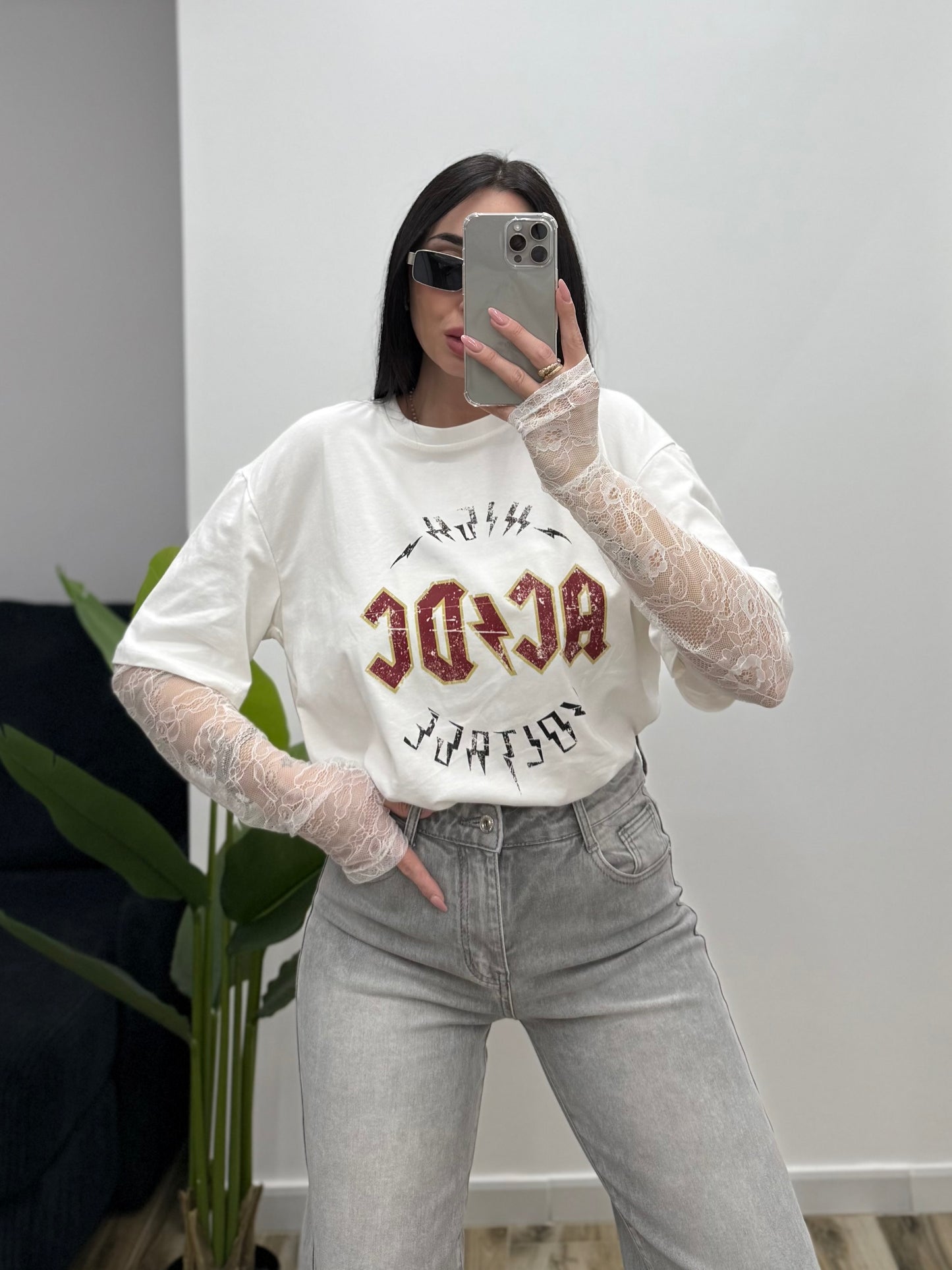 T-SHIRT AC⚡️DC BIANCO