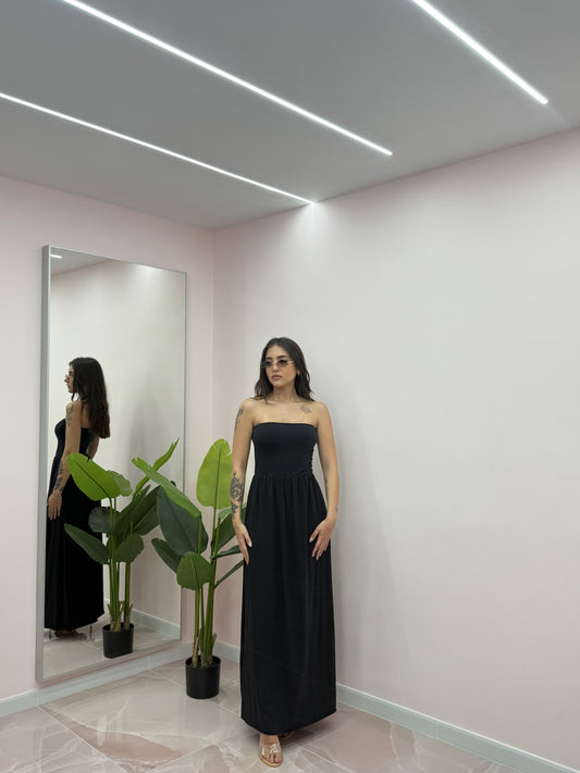 LONG DRESS SERENA NERO