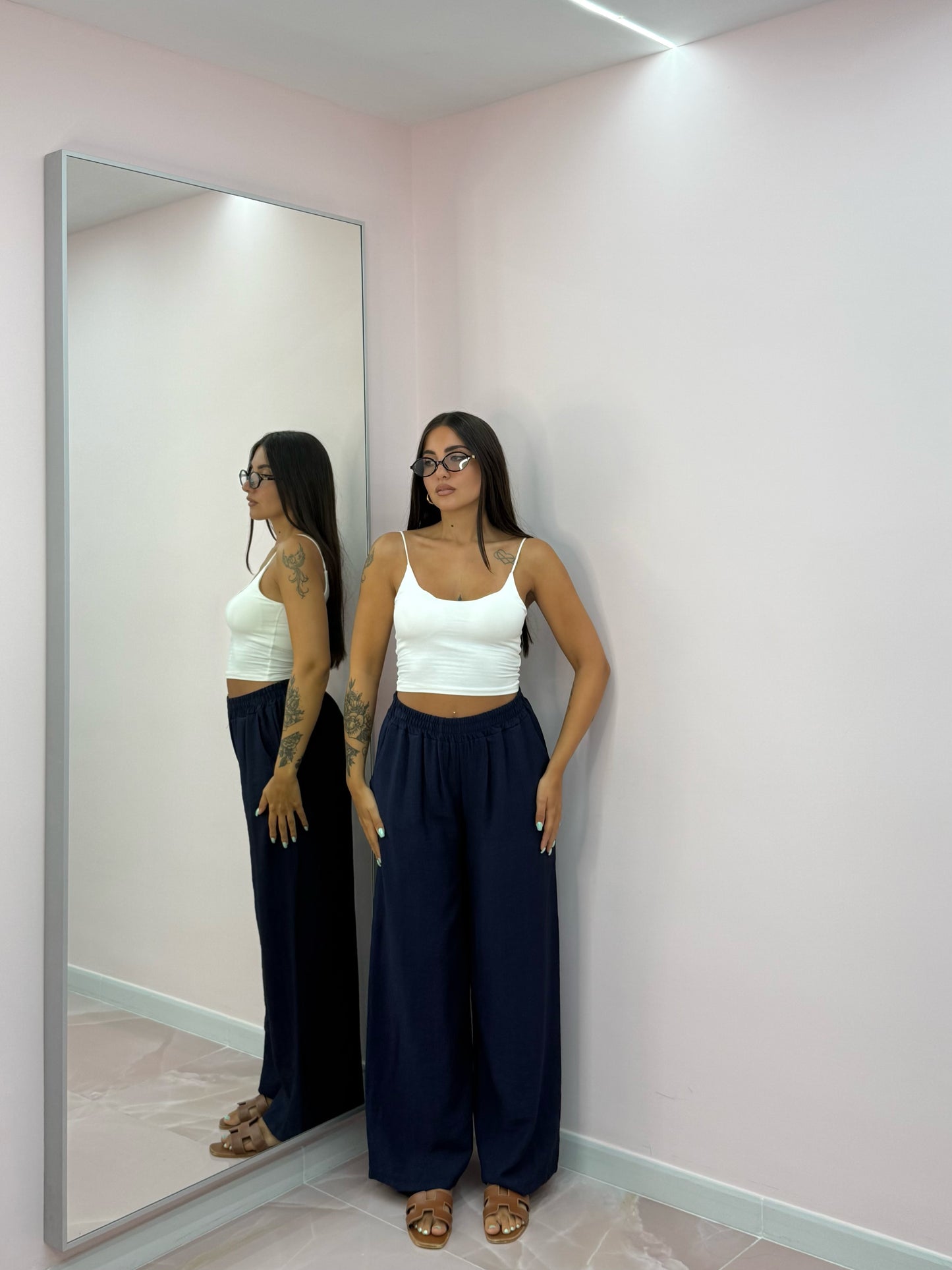 PANTALONE SIMIL LINO