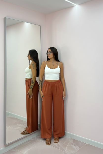 PANTALONE SIMIL LINO