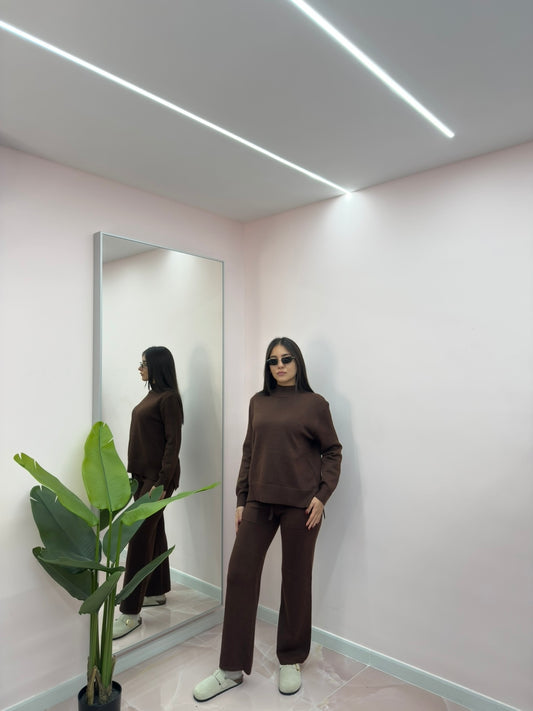 COORDINATO IN LANA RASATA