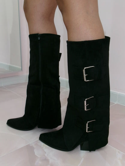 CAMPEROS IN CAMOSCIO BLACK