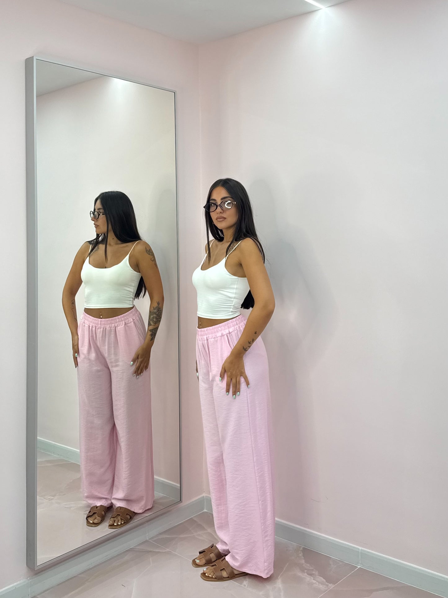 PANTALONE SIMIL LINO