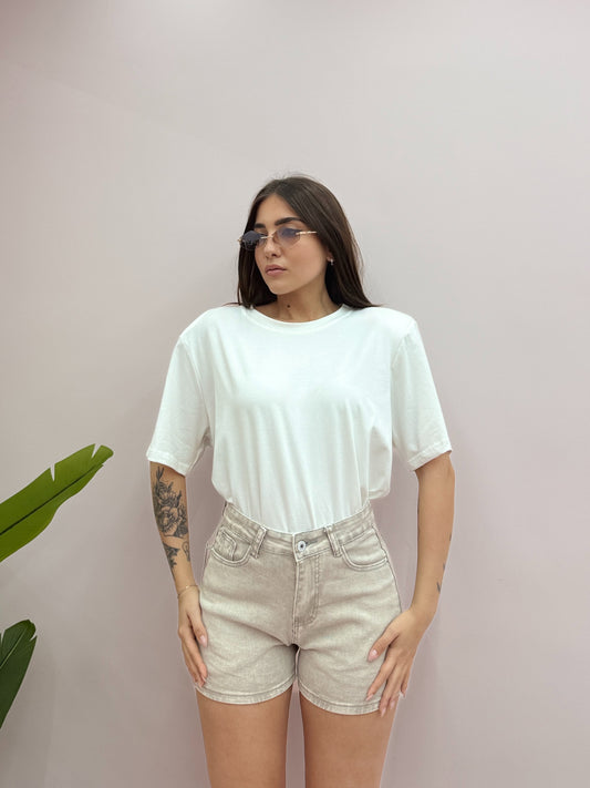 MAXI SHIRT SPALLINE BIANCA