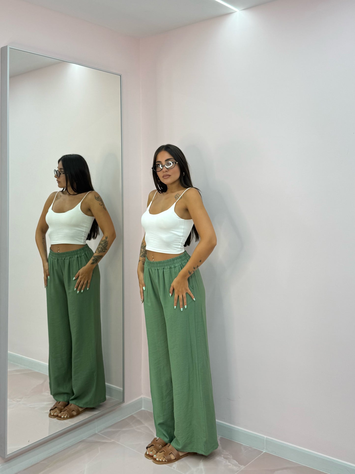 PANTALONE SIMIL LINO