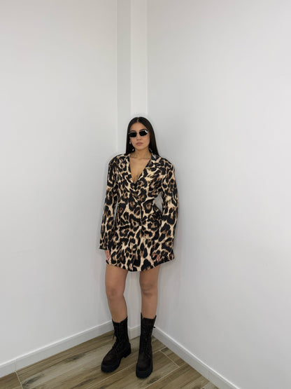BLAZER DRESS ANIMALIER