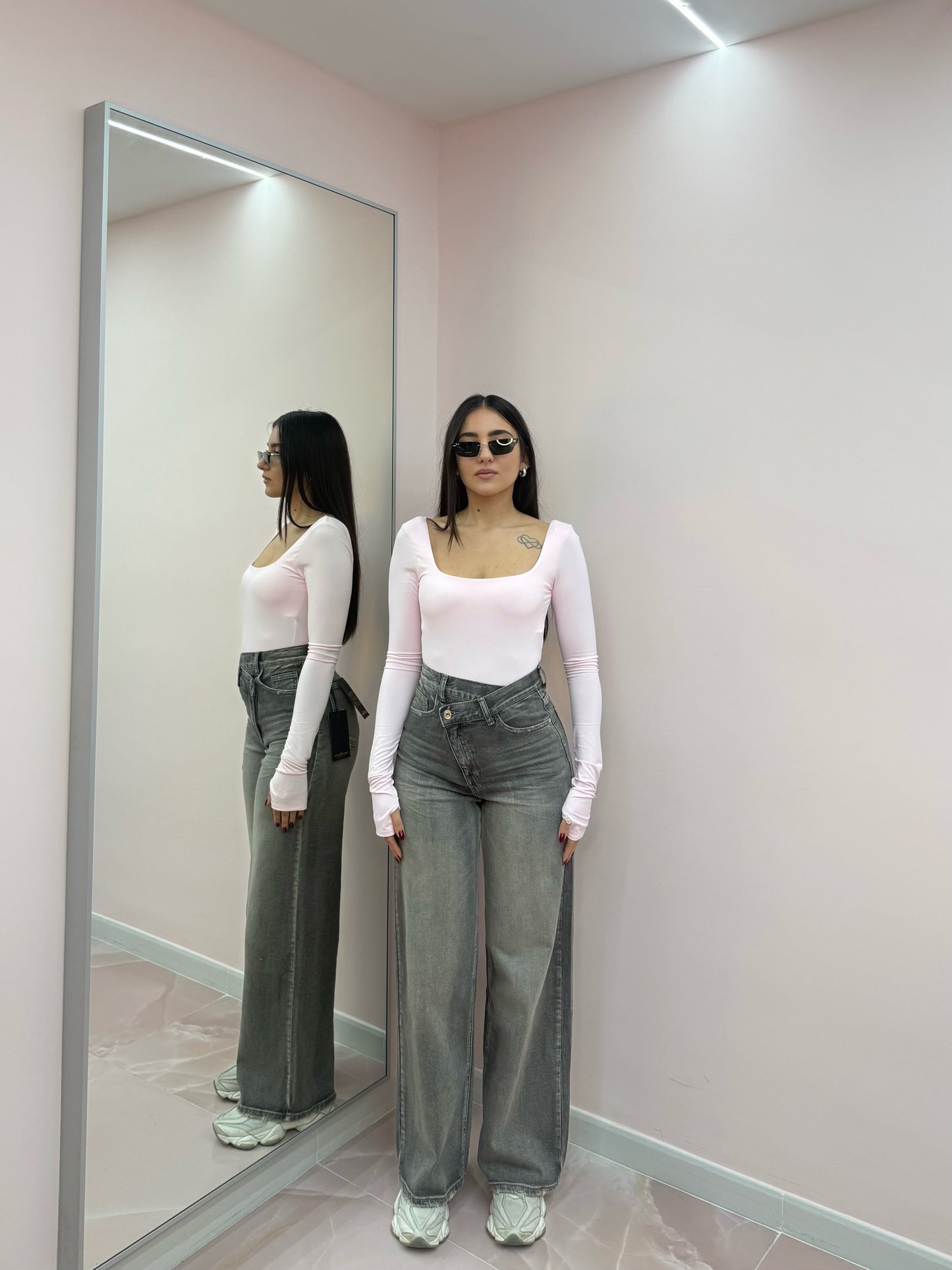 DENIM DARK ASIMMETRICO