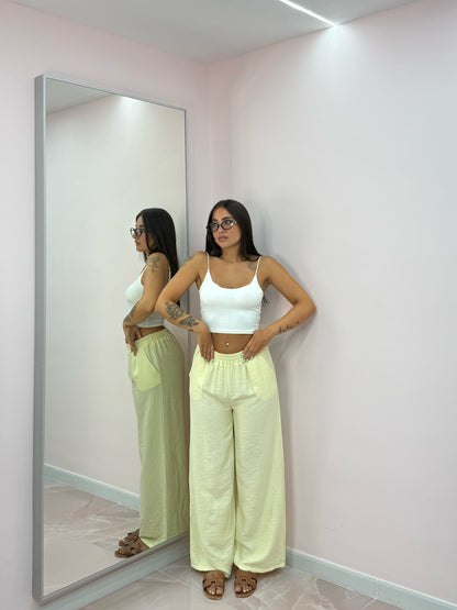 PANTALONE SIMIL LINO