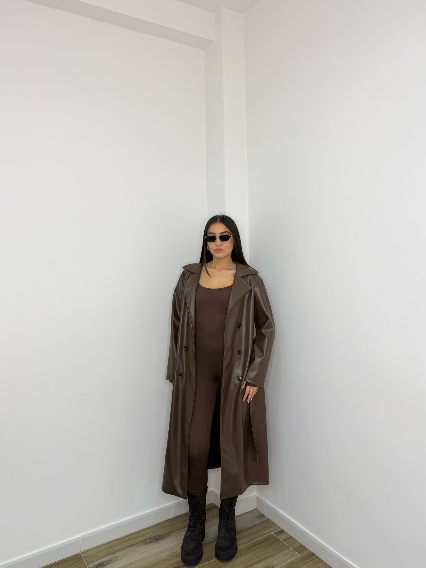 LONG TRENCH ECOPELLE
