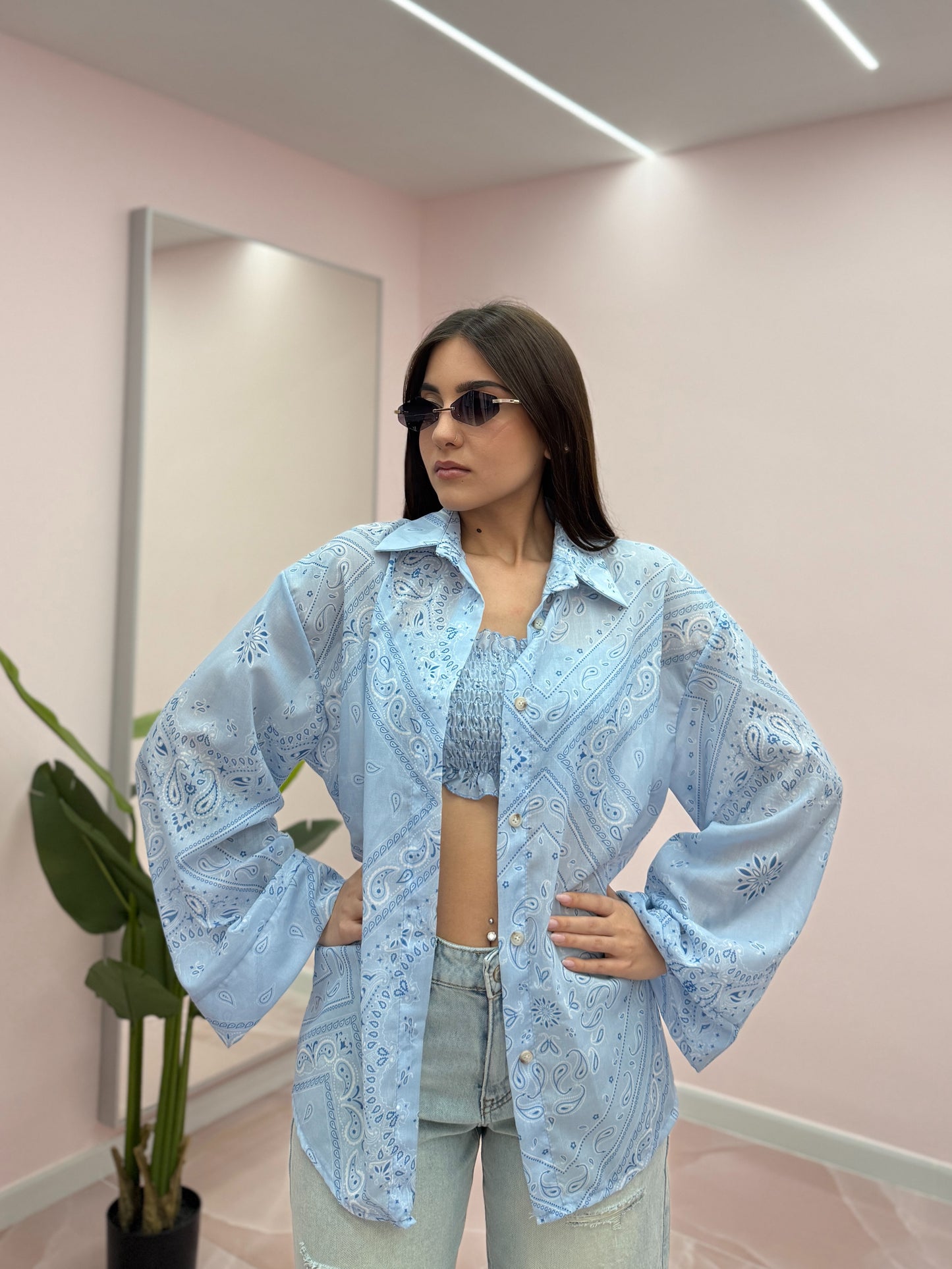 CAMICIA+TOP BANDANA