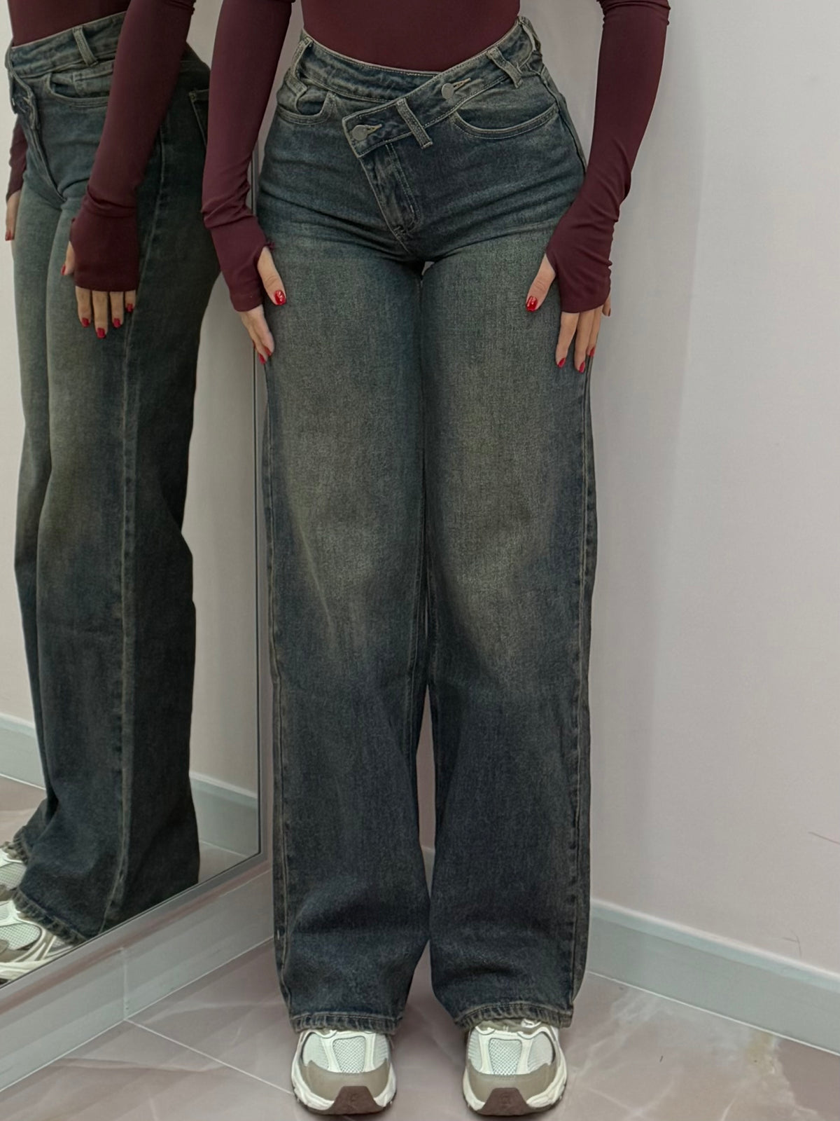 DENIM BUSTINO ASIMMETRICO