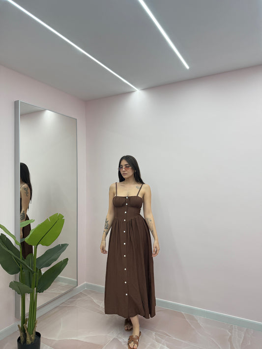 DRESS ISADORA MARRONE
