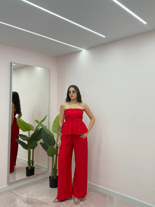 COORDINATO ESMERALDA ROSSO