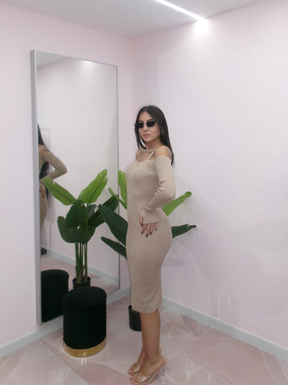 DRESS LAIA BEIGE