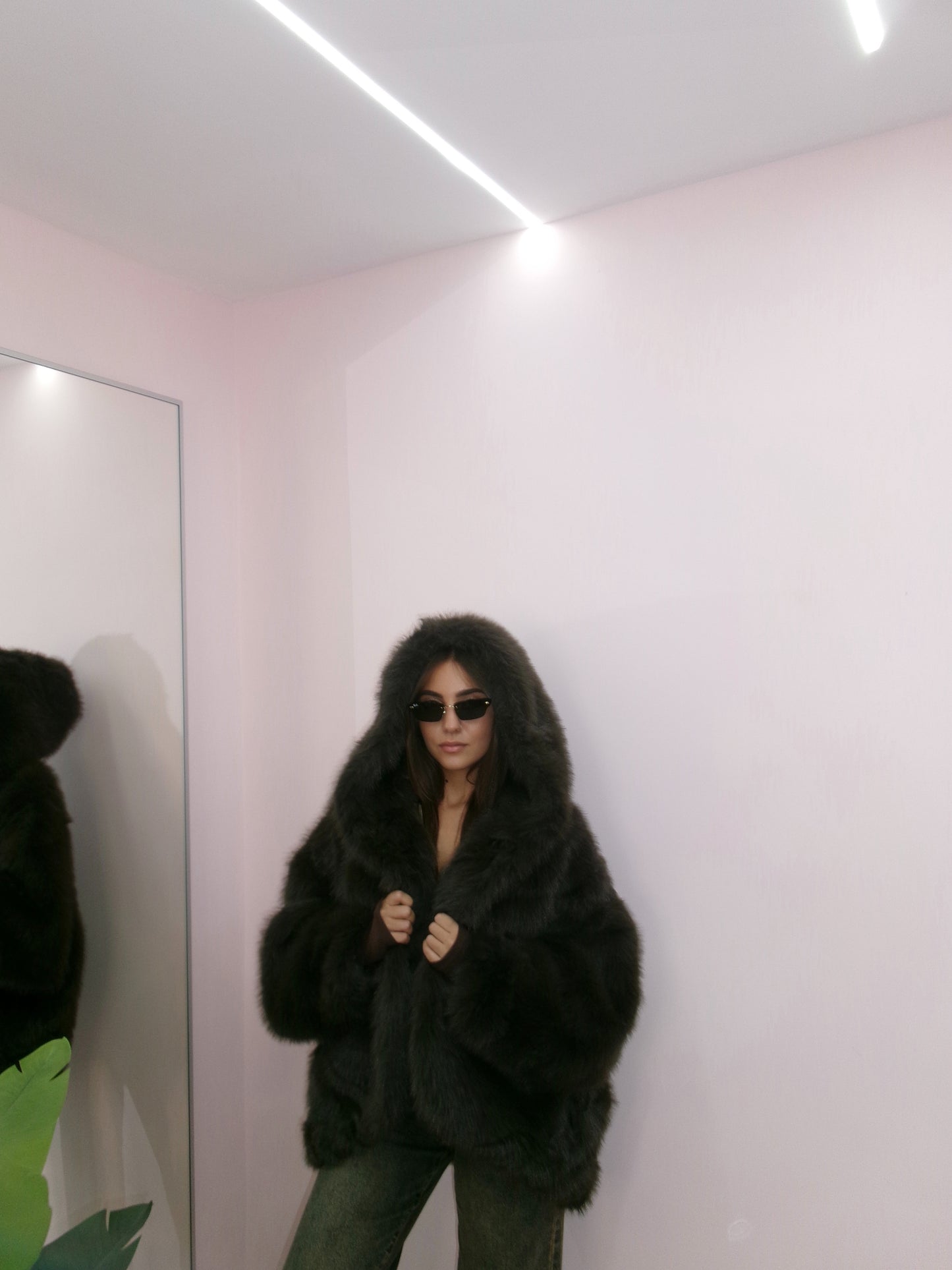 ECOFUR CON CAPPUCCIO MARRONE