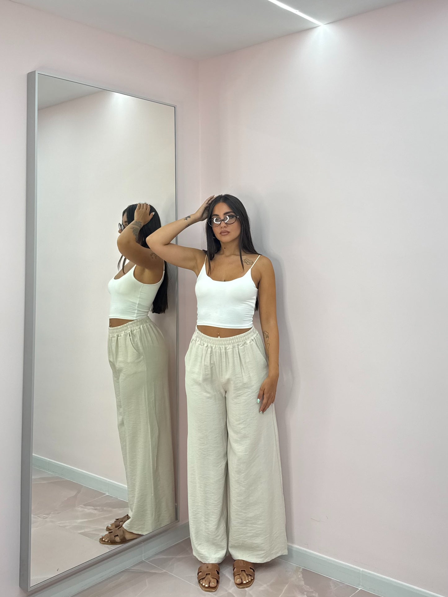 PANTALONE SIMIL LINO