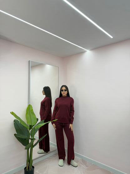 COORDINATO IN LANA RASATA