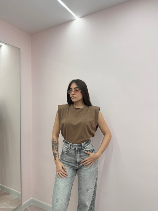 T-SHIRT BASIC GIROMANICA CON SPALLINE
