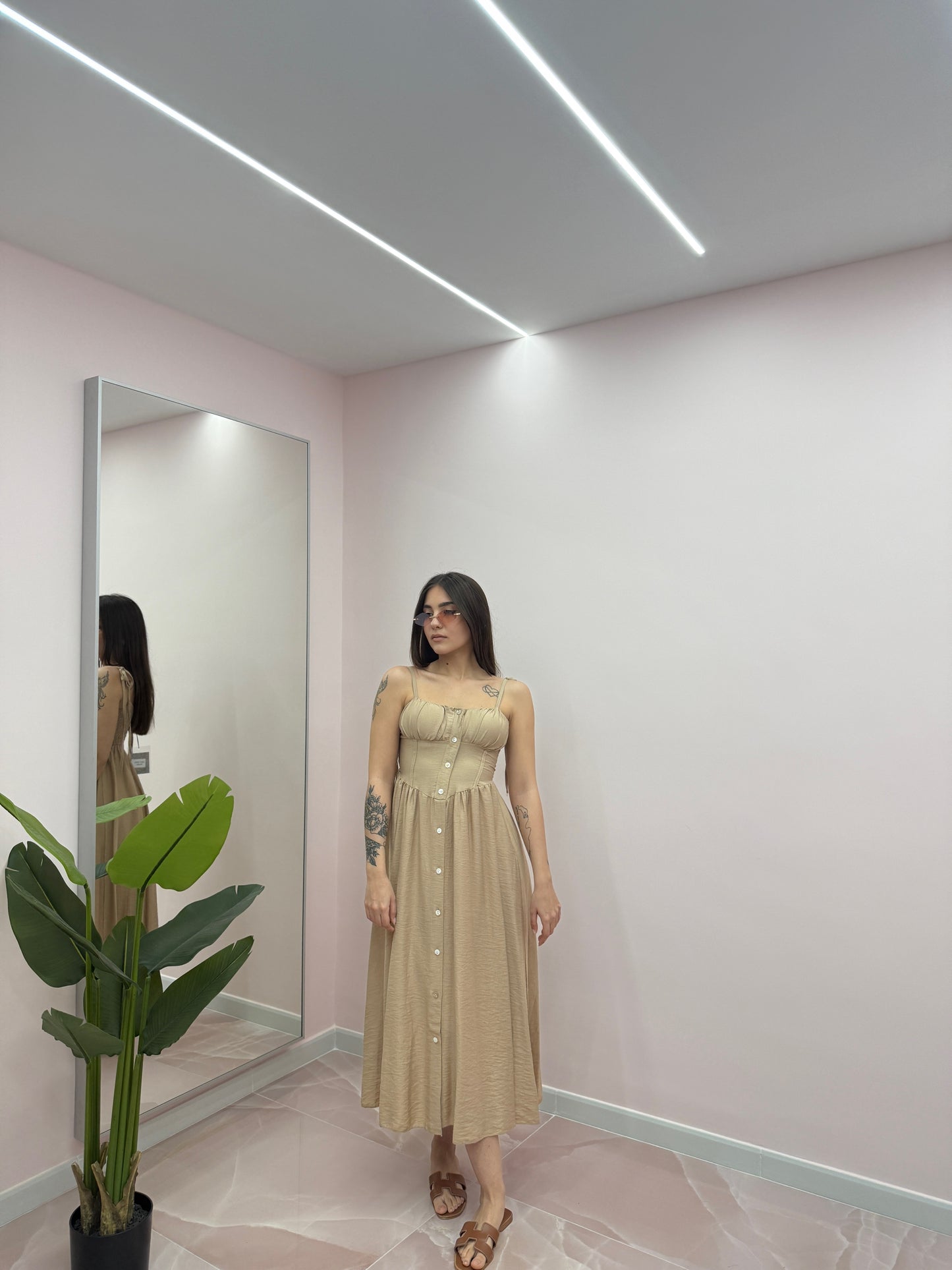DRESS ISADORA BEIGE