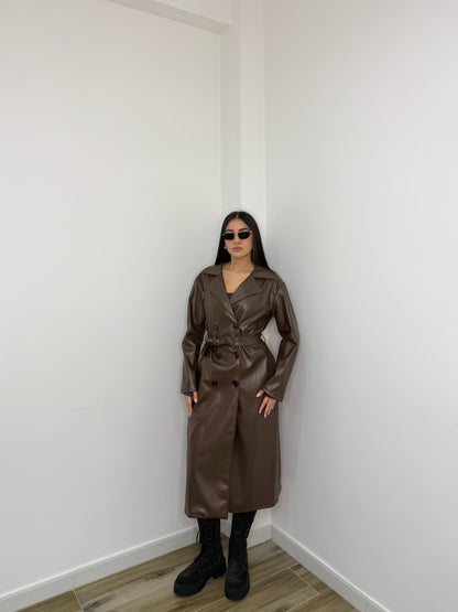 LONG TRENCH ECOPELLE