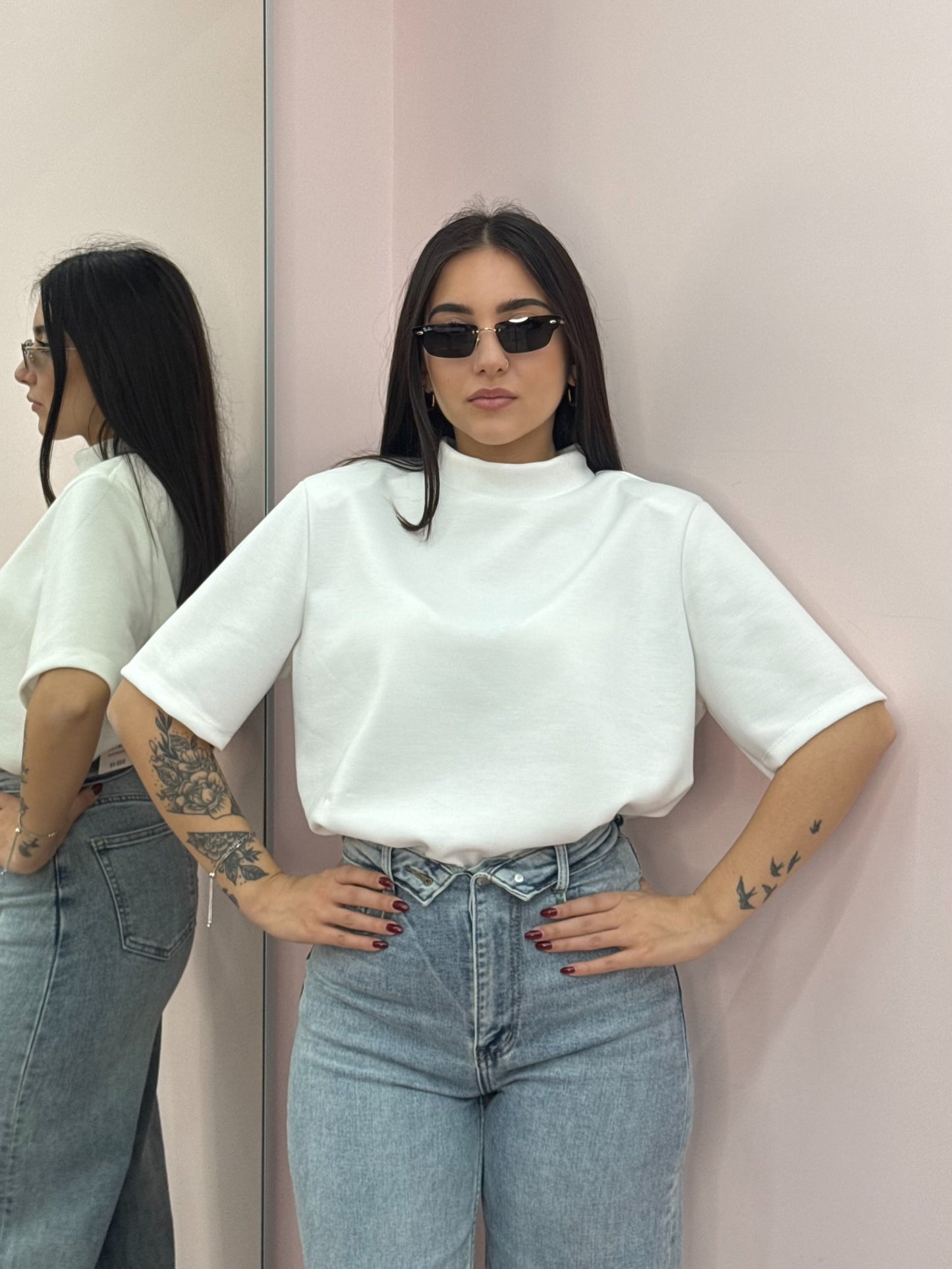 T-SHIRT OVER MEZZA MANICA