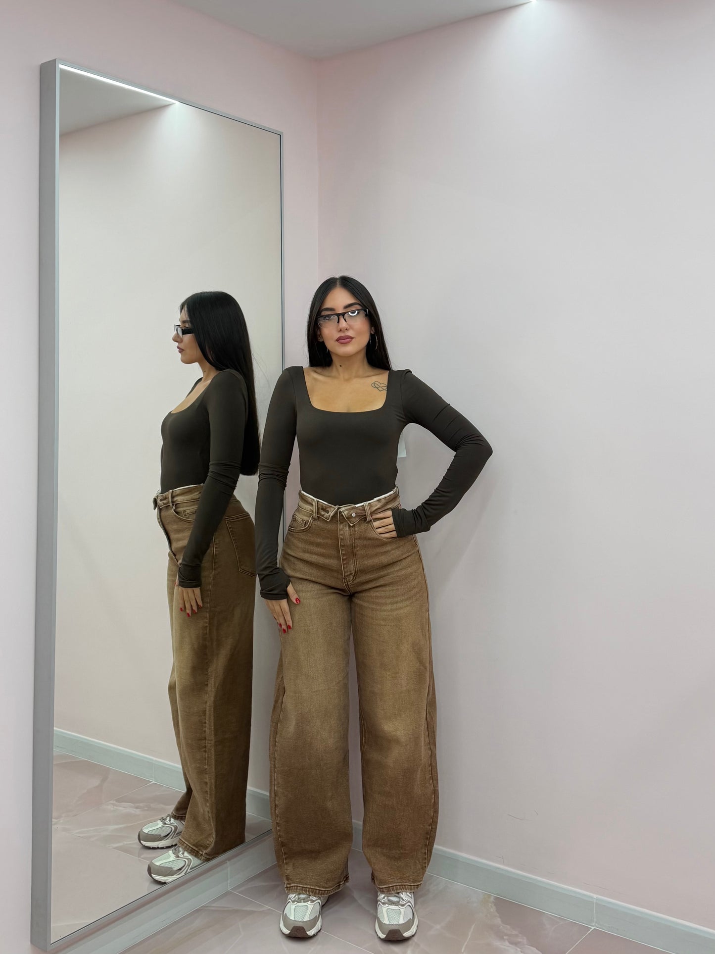 DENIM CACAO CON RISVOLTO