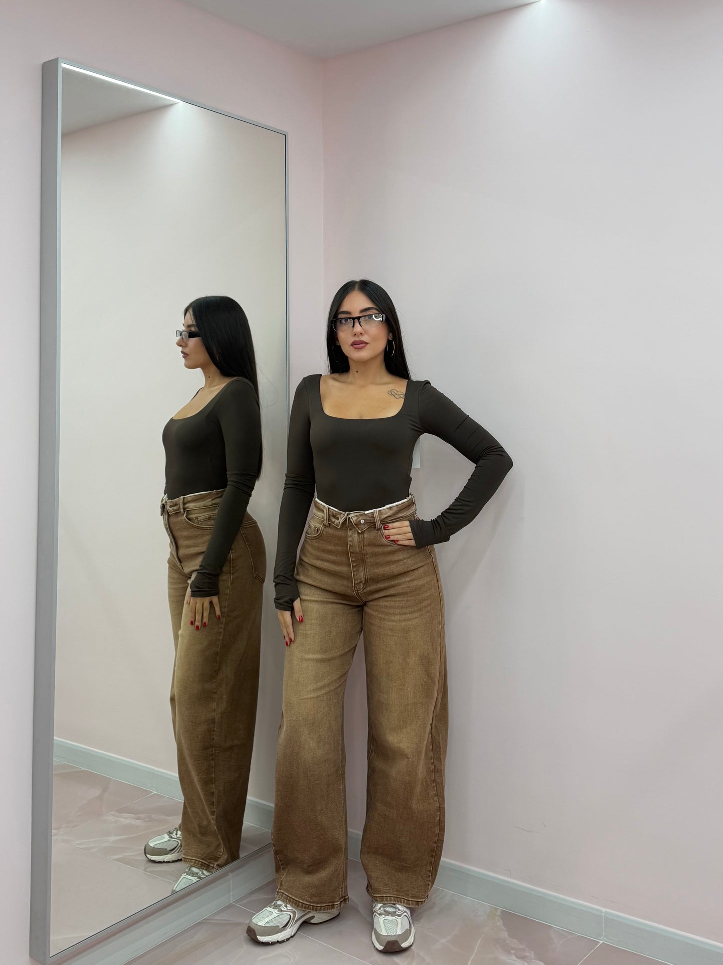 DENIM CACAO CON RISVOLTO
