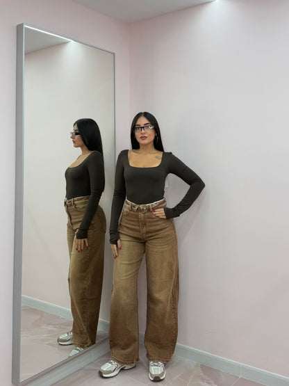 DENIM CACAO CON RISVOLTO