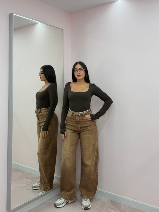 DENIM CACAO CON RISVOLTO